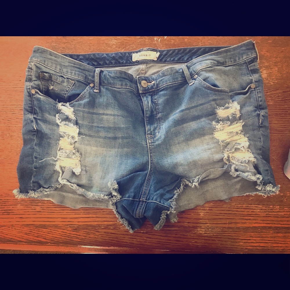 Torrid brand denim shorts